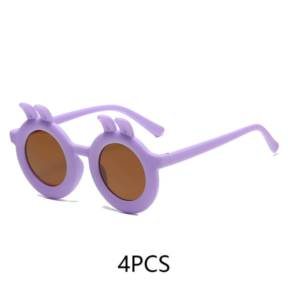 GJX 4Pcs Baby Sunglasses,Toddler Sunglasses Age 2-4,Infant Sunglasses,Purple