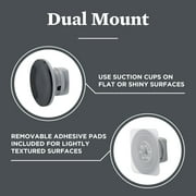 Satin Nickel Steel Shower Caddy Basket, Better Homes & Gardens, 1 Shelf, Suction and Adhesive Mount