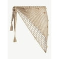 thumbnail image 5 of No Boundaries Fishnet Pareo with Faux Shells, One Size, Oxford Tan, Women's, 5 of 5