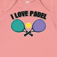 thumbnail image 4 of Inktastic I Love Padel Sports Quote Girls Baby Bodysuit, 4 of 5