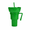 green, variant on Popcorn & Drink Combo Cup, PP Dual Compartment Snack and Beverage Holder, 6.54 in Height Multi-Use Movie Night Sharing Cup with Straw-Compatible Design for Home, Picnic & Theater Use