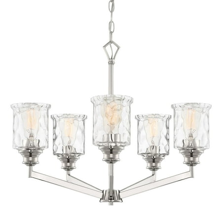 

Designers Fountain Drake Polished Nickel 5 Light Chandelier 96385-PN