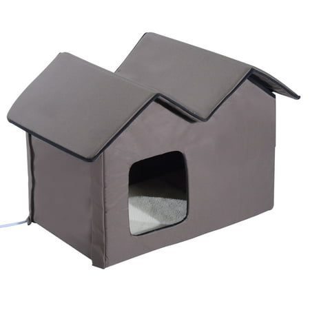 Pawhut Heated Outdoor Cat Shelter