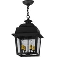 thumbnail image 4 of Meyda 139539 12 in. Square Stockwell Hanging Lantern Pendant, Wrought Iron Spectrum Clear Seedy, 4 of 5