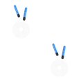 thumbnail image 1 of Baohd 1/2/3 Skipping Rope Jump Cable Fitness Prop Interesting Workmanship Adjustable Attractive Gym Supplies Sporting Equipment Blue 2PCS, 1 of 1