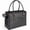 Black, variant on Fashion Pet Carrier Dog Purse Cat Bag Soft-Sided Carriers Travel Airline Approved, Stylish Leather Tote Handbag for Small Animal Puppy Kitten (Grey)