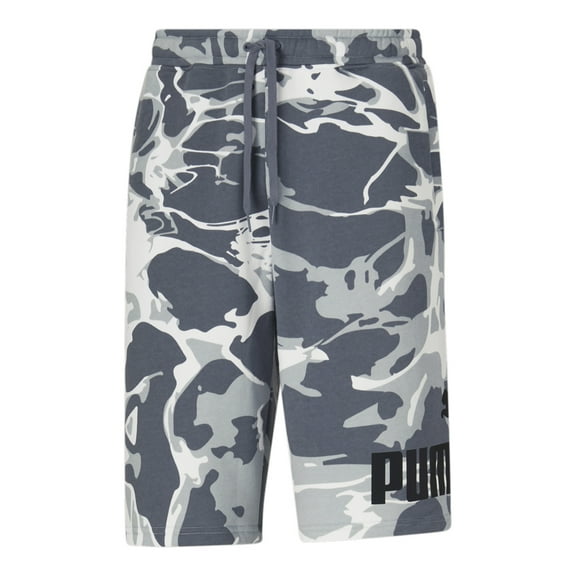 Men's Puma Gray Tile Summer Splash Tie Dye AOP Fleece Shorts - 2XL