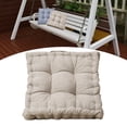 thumbnail image 4 of Cojín de silla de almohada de suave Puf de cómoda para Tatami Sofá Dormitorio Marrón claro Zulema Cojines de suelo, 4 of 7