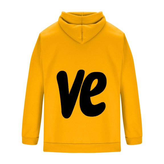 Generic Matching Couple Sweatshirt Hoodies,Valentine Girlfriend Boyfriend Wife Lo Ve Custom Pattern Pullover Hoodie