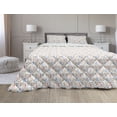 thumbnail image 1 of Fashion Comforter & Sham Bedding Set, Doodle Design Footwear Boots and Shoes, 3 pcs Duvet Set Microfiber Filling Quilt, 5 Sizes, White Multicolor, by Ambesonne, 1 of 4