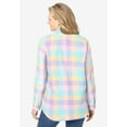 thumbnail image 2 of Woman Within Plus Size Classic Flannel Shirt, 2 of 6
