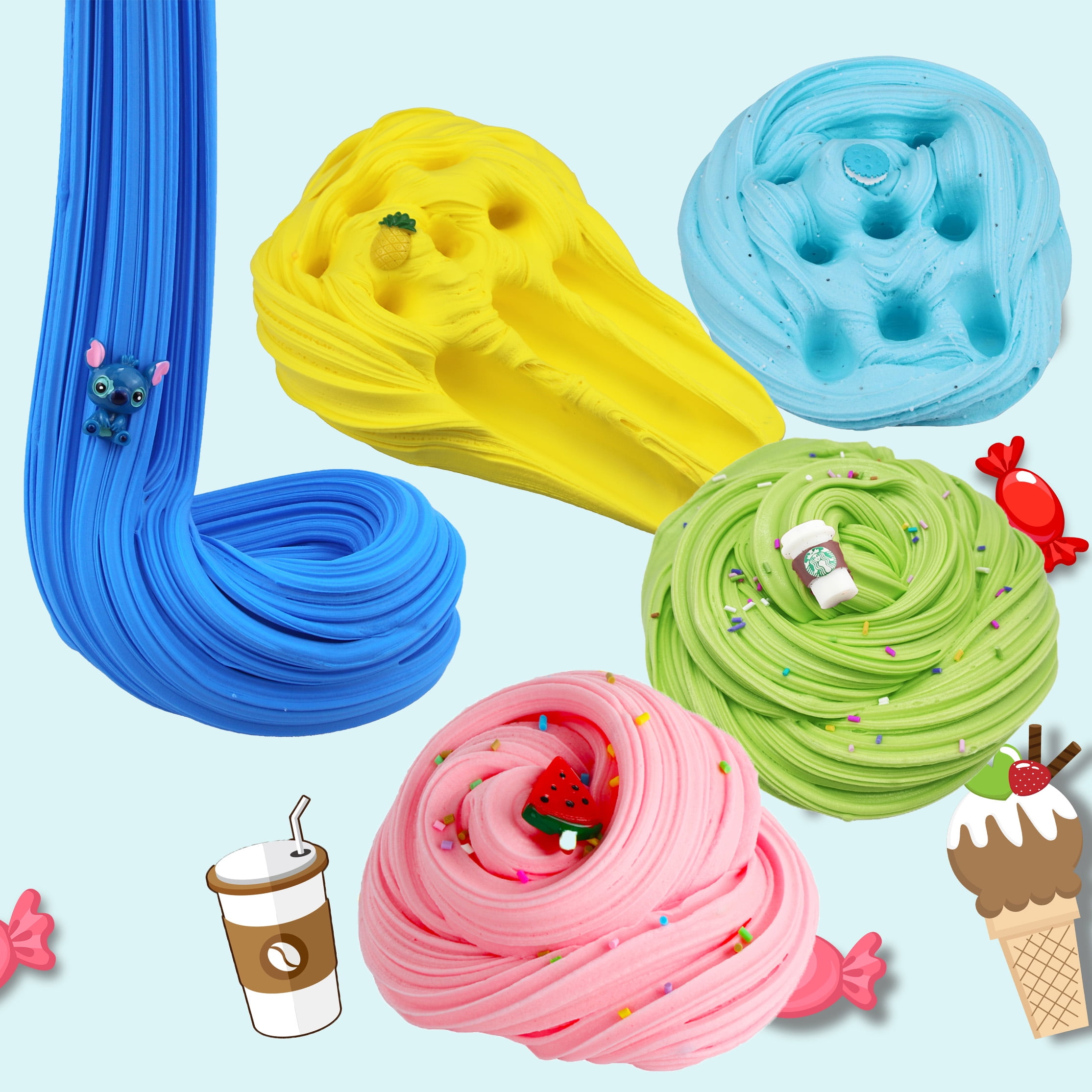 12 pack Butter Slime Kit,Party Favors, Prize, School Education, Birthday Gifts for Kids Girls Boys