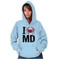 thumbnail image 3 of Maryland I Love MD Crabby State Pride Hoodie Sweatshirt Women Men Brisco Brands 2X, 3 of 6