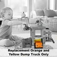 thumbnail image 7 of Replacement Part for Fisher-Price Little People Load Up and Learn Construction Site Playset - GWD30 ~ Replacement Orange and Yellow Dump Truck, 7 of 7