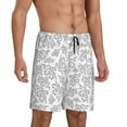 thumbnail image 2 of Sikiie Snake Mens Pajama Shorts, Lightweight Lounge Pant with Pockets Soft Sleep Pj Shorts for MenSmall, 2 of 6
