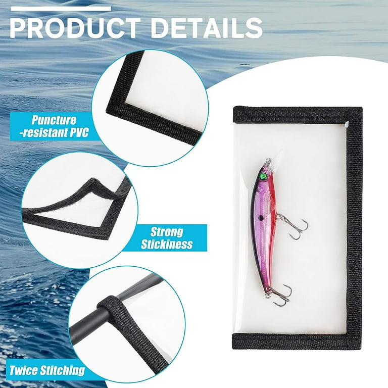 Fishing Lure Wraps, 12 Packs Fishing Bait Covers Clear PVC Lure