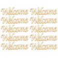thumbnail image 1 of 30pcs Unfinished Welcome Wood Cutout Wedding Party Hanging Accessories, 1 of 4