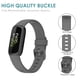 thumbnail image 4 of Correa de muñeca impermeable de reemplazo de banda de silicona para Fitbit Inspire 3 (gris L), 4 of 9