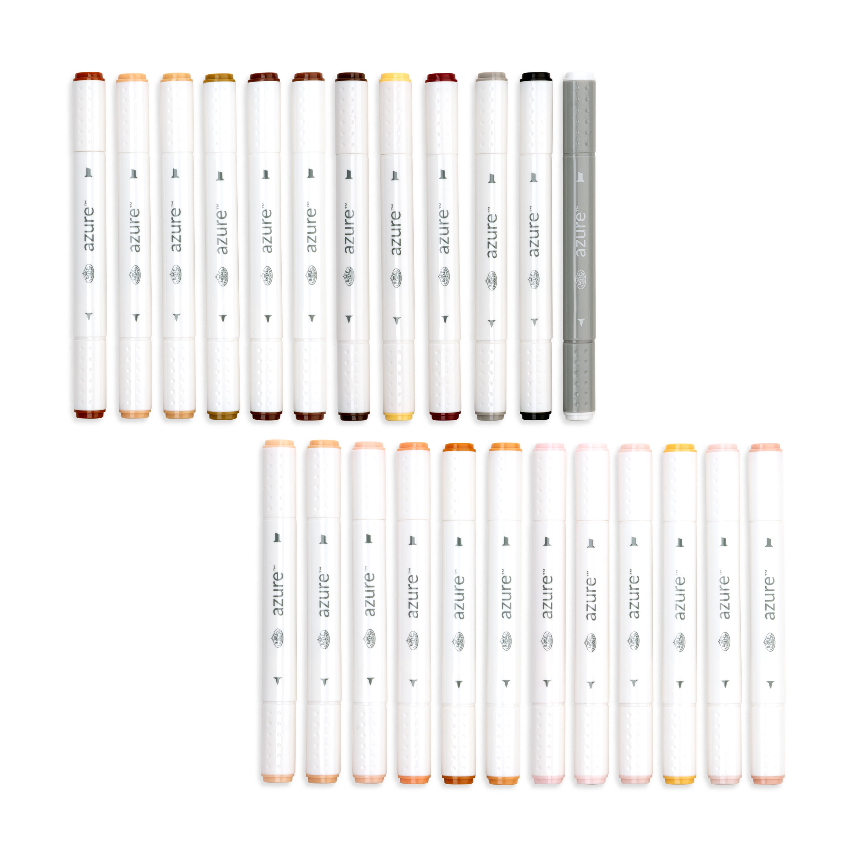 Royal & Langnickel Azure Alcohol Markers, with Case, Fine and