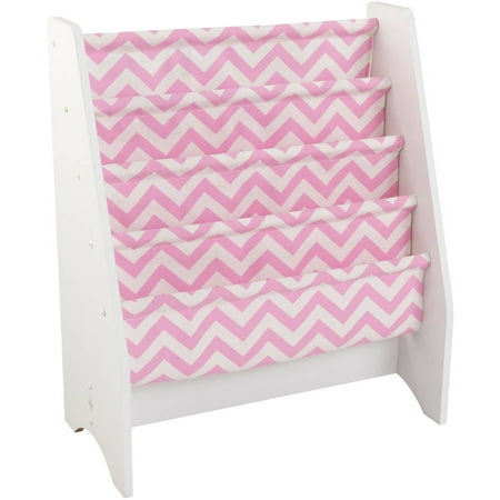 KidKraft Sling Bookshelf - Pink & White
