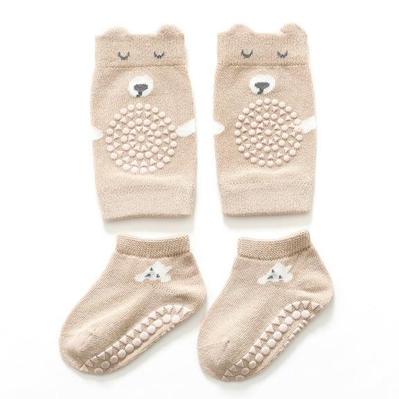 Baby Socks Set Unisex Toddler Knee Protectors Non Slip Ankle Socks