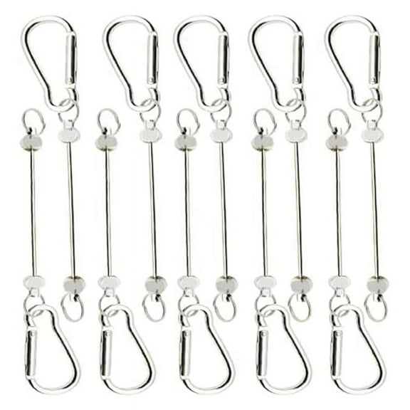 10 Pcs Beadable Keychain Bars-Silver