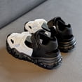 thumbnail image 7 of GiLiling Kids Closed-Toe Sport Sandals, Breathable Mesh Synthetic Upper Dual Adjustable Straps, Non-Slip Thick Sole Outdoor Summer Footwear (Black, 4-4.5 Years), 7 of 7
