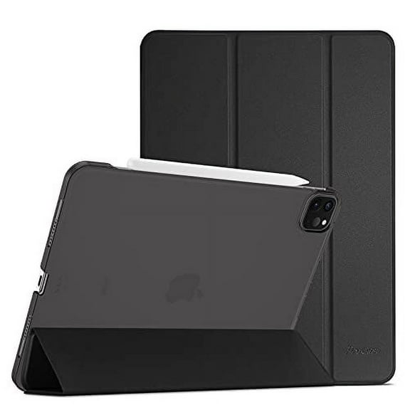 ProCase iPad Pro 11 Inch Case 2022 / 2021 / 2020 / 2018, Slim Stand Hard Back Shell Smart Cover for iPad Pro 11 Inch 4th Generation 2022 / 3rd Gen 2021/ 2nd Gen 2020 / 1st Gen 2018 -Black