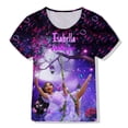 thumbnail image 1 of 2022 Frozen 2 niños camiseta estampada niños camisetas casuales niñas dibujos animados manga corta camisetas Disney serie Elsa princesa Top130 zhangmengya CONDUJO, 1 of 2