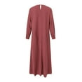 thumbnail image 5 of Women's Long Dress Loose Temperament Robe Commuting Long Dress Girls Maxi Dress Long Sleeve Clothes for Women Turkish Hijab for Girls 2 Scarf for Women Hijab Girls Scarf Hijab Hijab for Women Full, 5 of 8