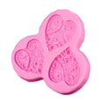 thumbnail image 1 of Pink Silicone Fondant Mold for Cake Making Ideal for Valentine's Day or Birthday 1 Pc, 1 of 5