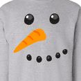 thumbnail image 3 of Inktastic Snowman Face Adult Sweatshirt, 3 of 4