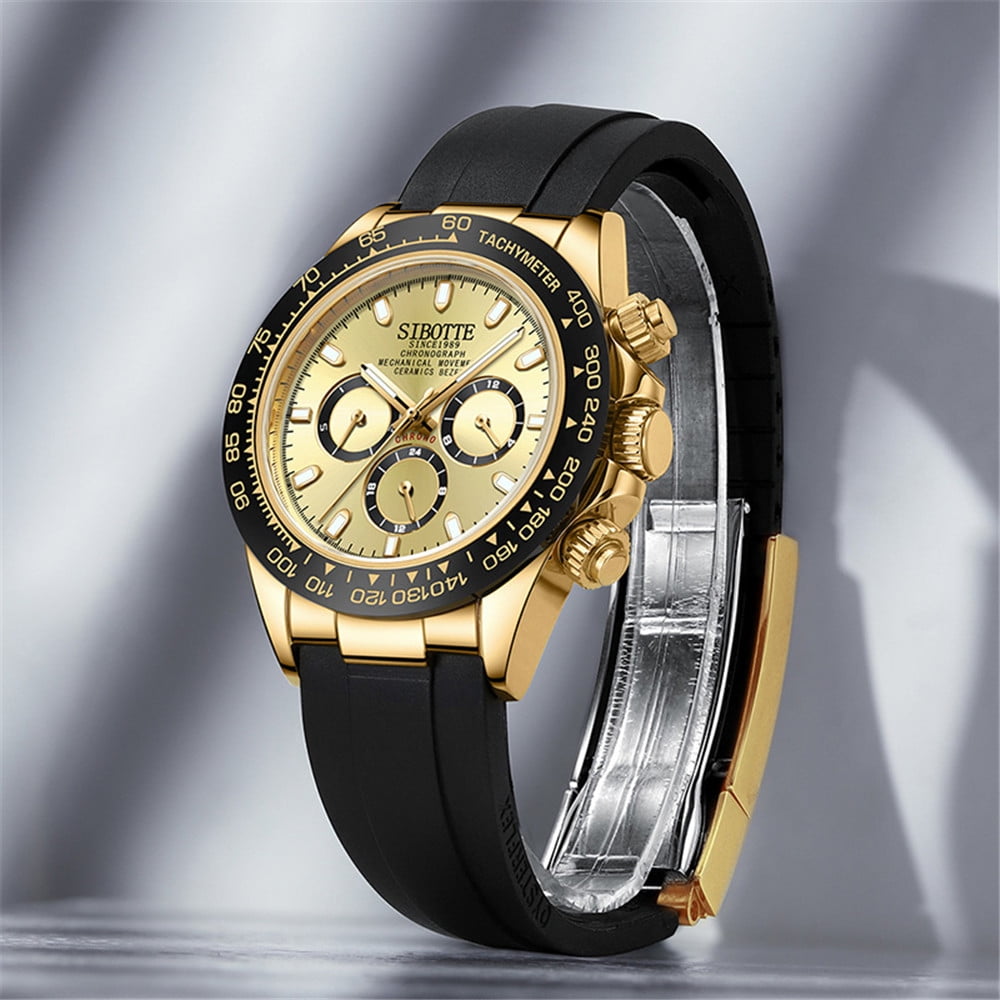 SIBOTTE Men Week Month Vintage Wristwatch Analog Japanese