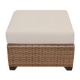 thumbnail image 1 of TKC Laguna Patio Wicker Ottoman in Beige, 1 of 2