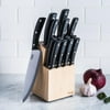 T-fal Cutlery Set, 16 Piece with Wood Block