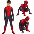 thumbnail image 1 of Spider-man Garçons Filles Halloween Cosplay 3D Spandex Combinaison, 1 of 6