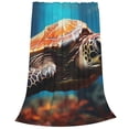 thumbnail image 2 of Sikiie Realistic Turtle Ultra-Soft Micro flannel Blanket Luxury All Seasons Warm Blanket for Bedding Sofa and Travel (4 sizes)-60"x50", 2 of 7