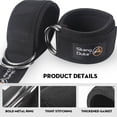 thumbnail image 2 of Fitness Ankle Strap Polyester Metal 1 Set For Men Women Workout Gym Home Training, 2 of 8