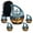 Golf Urn-1, variant on MUKTIVE Golf Paintings Urns for Human Ashes Adult Women & Men, Combo Sets Funeral Urn for Human Ashes, Cremation Decorative (1 Large 10 ", 4 Keepsake 3 ")