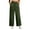 Army Green, variant on Levmjia Women High Waisted Wide Leg Pants Casual Drawstring Elastic Waist Side Pocket Loose Fit Pants for Women Daily Wear