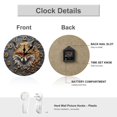 thumbnail image 3 of Wall Clock Decorative - Rustic Brown Fox Print 2D Vintage Wall Clocks Battery Operated Silent Non-Ticking for Bedroom, Living Room, Kitchen, Office, Classroom, 10 Inch, 3 of 7