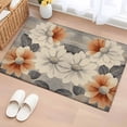 thumbnail image 3 of Retro Dahlia Flower Area&nbsp;Rug 2x3ft Beige Orange Vintage Floral Watercolor Non-Slip&nbsp;Washable Square&nbsp;Rugs Soft Felt Indoor Floor Mat for Bedroom Kitchen Living Room Bathroom, 3 of 9
