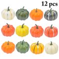 thumbnail image 2 of 12PCS Artificial Pumpkins Realistic Lifelike Faux Vegetable Simulation Pumpkins, 2 of 10