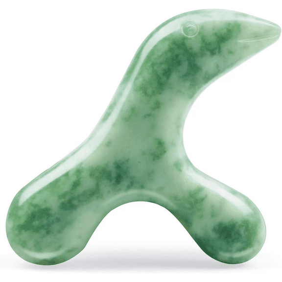 Jade Stone Trigger Point Massage Tool-Deep Tissue Massage- Reflexology Acupressure Massager