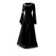 thumbnail image 1 of Womens Halloween Costumes 2024 Cosplay Gothic Dresses Women Medie Dress Renaiss Fit Irregular Long Sleeve Cosplay Maxi Dress, 1 of 3