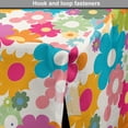thumbnail image 4 of Floral Dog Crate Cover, Rainbow Colored Vivid Image Sixties Inspired Blooming Nature Symmetrical Pattern, Easy to Use Pet Kennel Cover for Medium Large Dogs, 35" x 23" x 27", Multicolor, by Ambesonne, 4 of 6