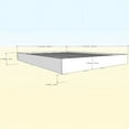thumbnail image 4 of Pemberly Row 2 Piece Queen Panoramic Panel Platform Bed in Walnut, 4 of 6