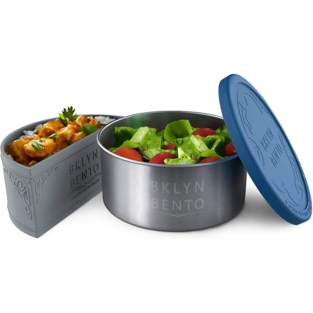 Bklyn Bento Small Stainless Steel 3 Piece Condiment Set