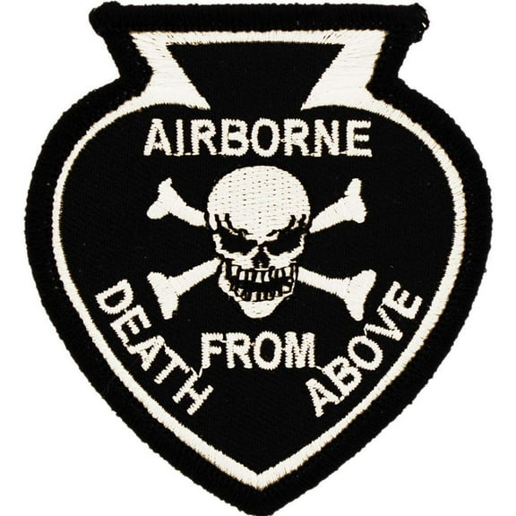 Airborne Death From Above Spade & Skull Patch 3"