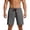 Dark Gray, variant on Mens Casual Walkshorts 9" Inseam Lightweight Summer Performance Training Short Pants Above Knee Elastic Waist Drawstring with Pockets